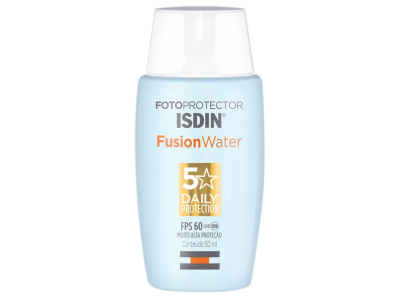 Protetor Solar Facial ISDIN Fusion Water 5 Stars FPS 60