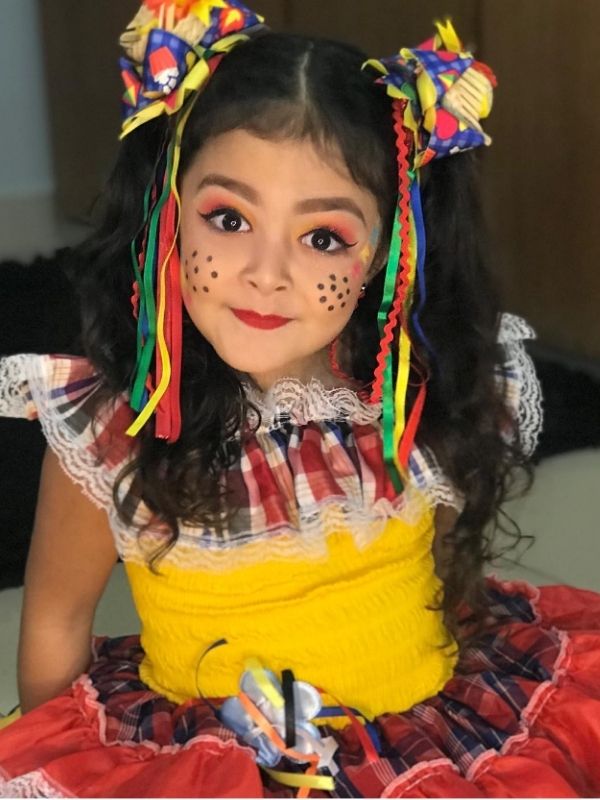 maquiagem para festa junina infantil